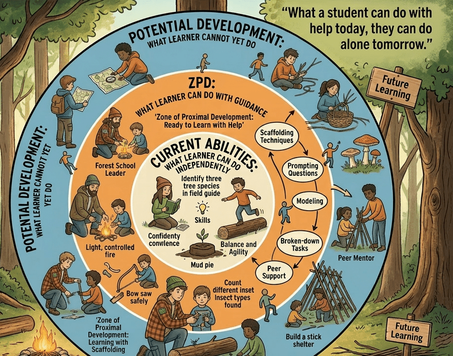 Unit 3 – 1.2 Explain how learning theory has been applied to own Forest School&nbsp;programme.